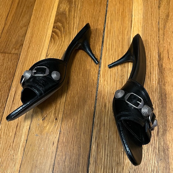 BALENCIAGA STUDDED CAGOLE MULES - Picture 4 of 10